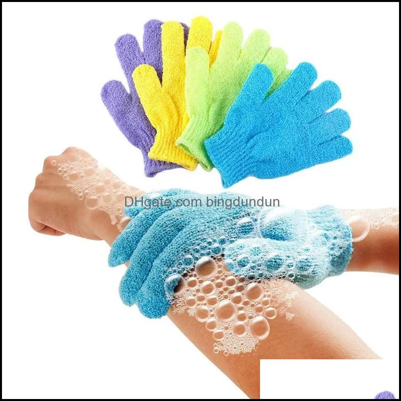 2020 skin bath shower wash cloth shower scrubber back scrub exfoliating body massage sponge bath gloves moisturizing spa skin cloth 8