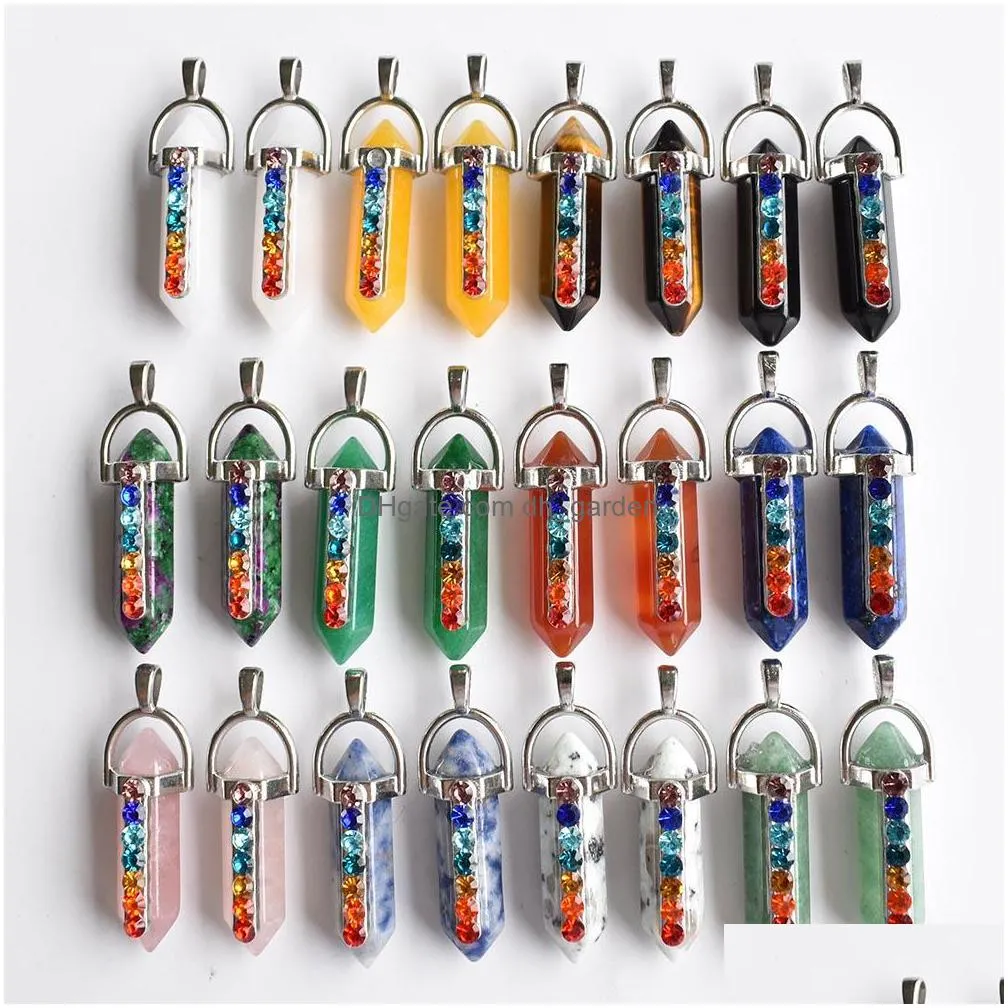 natural crystal stone charms amethyst irregular shape pendants for necklace earrings jewelry making