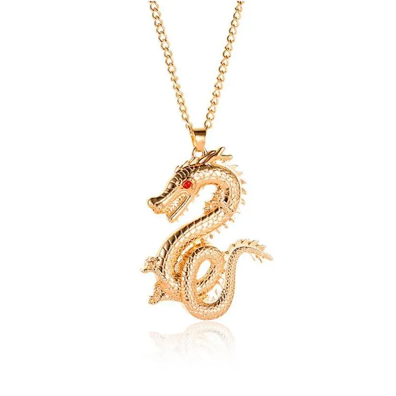 europe fashion jewelry dragon pendant necklace vintage dragon necklaces