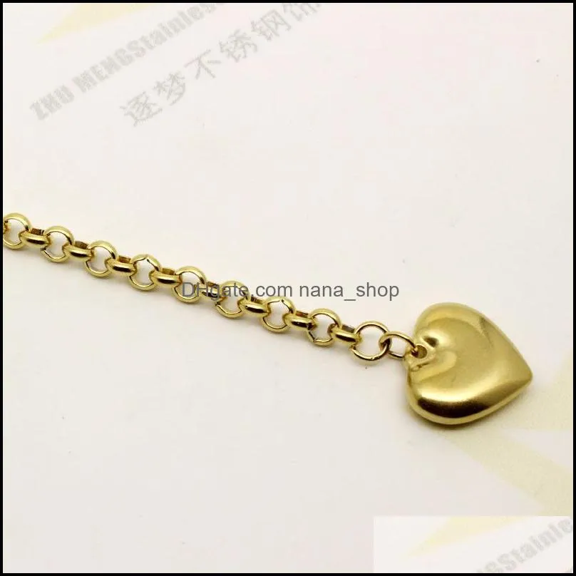 316l stainless steel titanium bracelets love peach heartshaped male and female couples bracelet jewelry wholesale 3675 q2