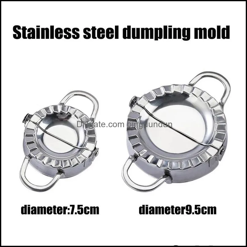 stainless steel dumplings tool lazy diy jiaozi maker device easy dumpling peeling slicer mold kitchen accessories