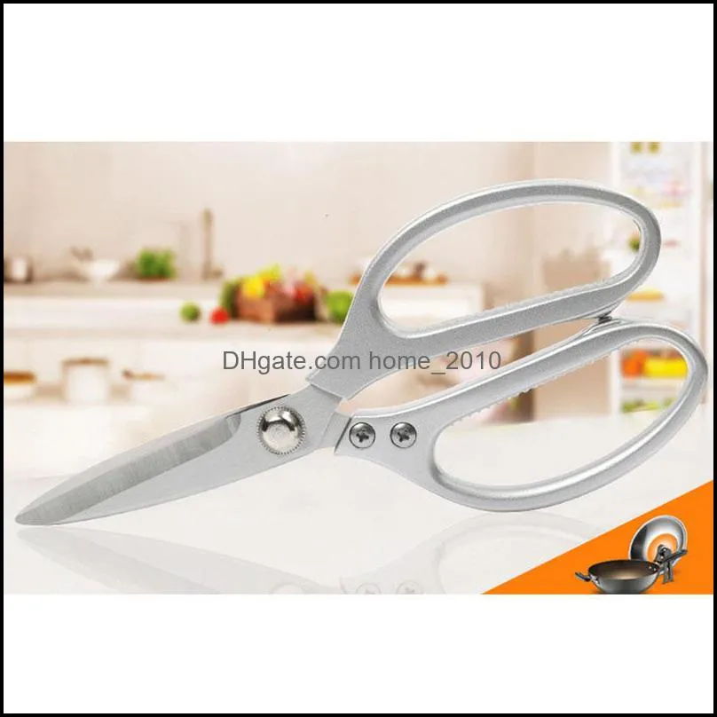 aluminum handle kitchen food scissors multifunction poultry chicken bone fish strong shears home use vegetables food scissors dh1462