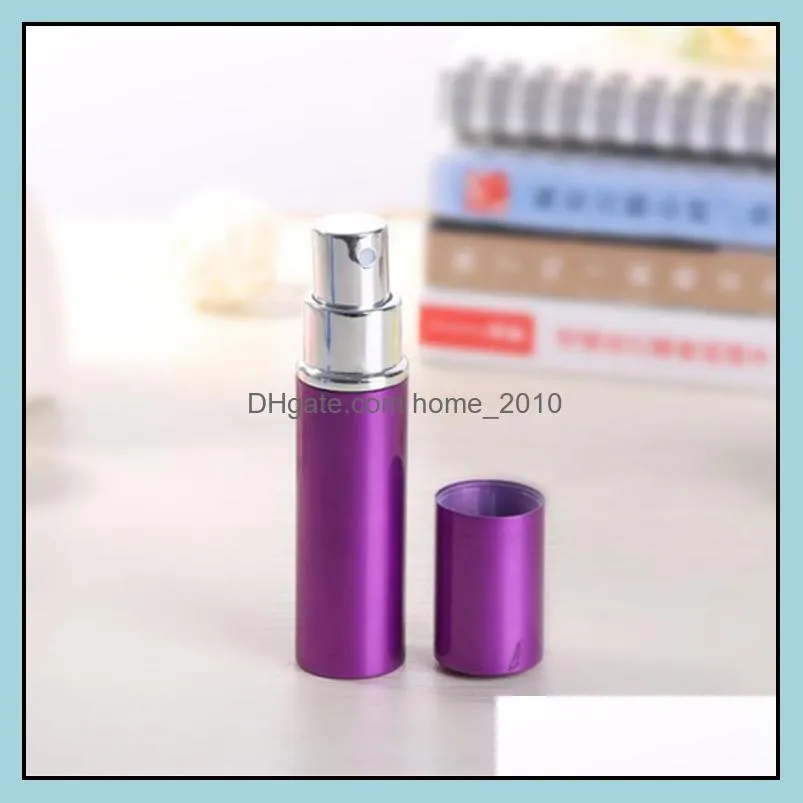 5ml refillable portable mini perfume bottle traveler aluminum spray atomizer empty perfumery bottle