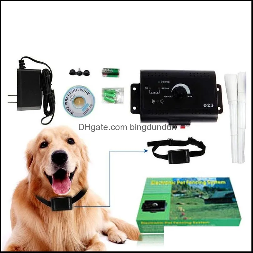 electric dog fence system inground waterproof rechargeable training collars for pets