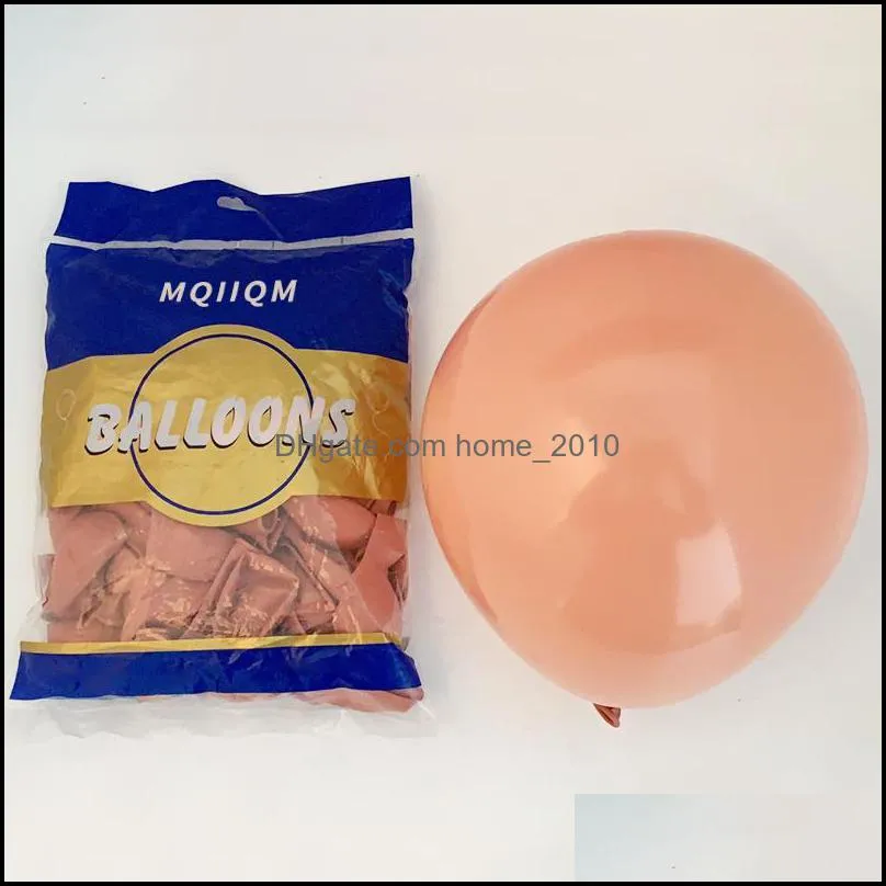 96pcs morandi peach chrome rose gold balloon garland for wedding birthday christmas balloons decorations set