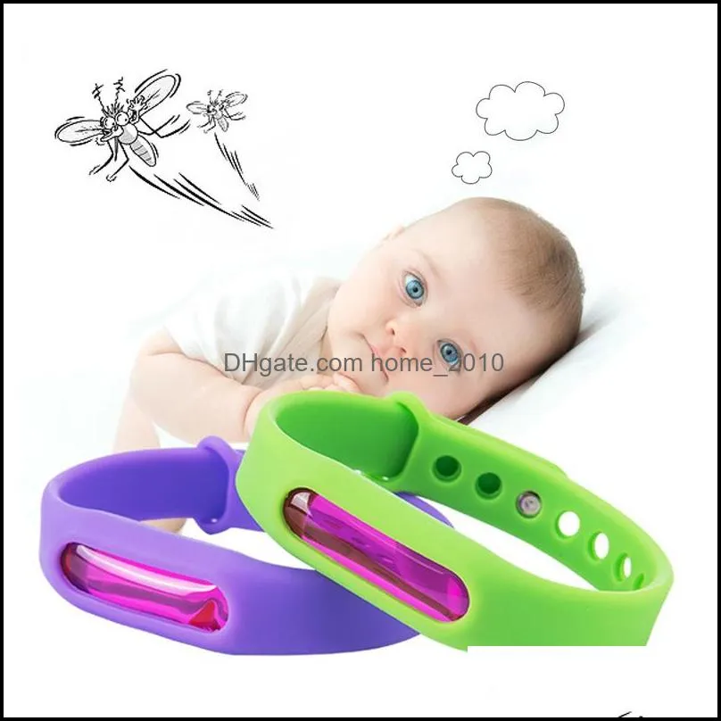 kid mosquito repellent bracelet silicone wristband summer plant essential oil capsule mosquito repellent band pest bug control killer