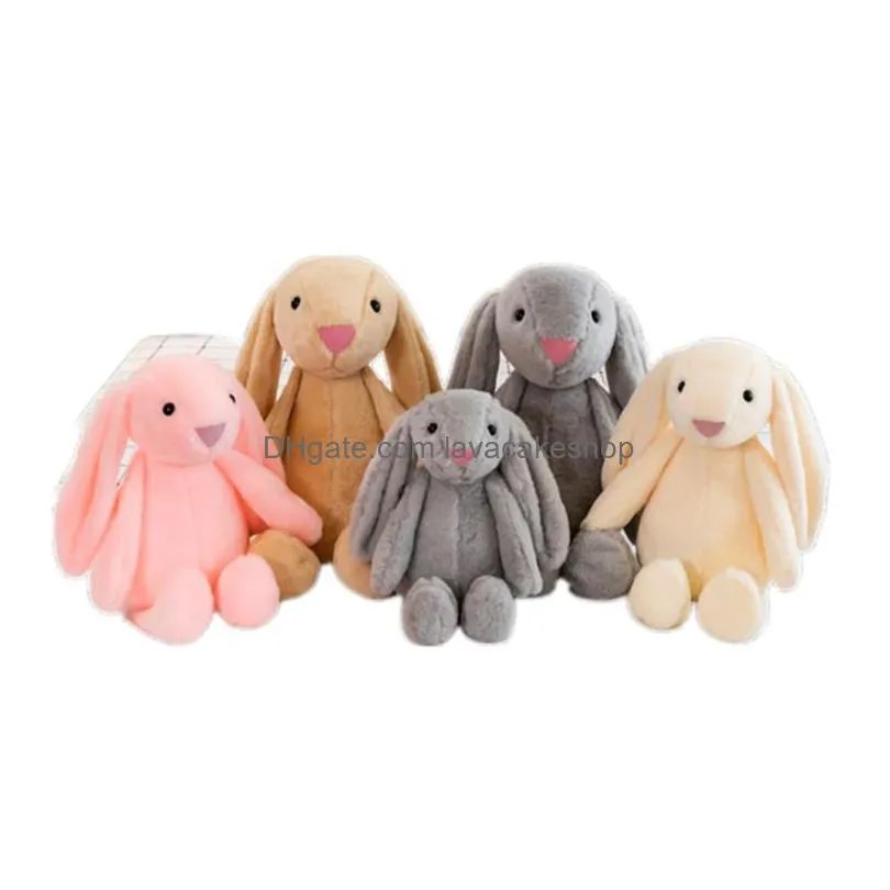 30cm easter rabbit toy festive soft plush bunny doll long ears stuffed rabbits comfort kids sleeping dolls sofa bed cushion decor