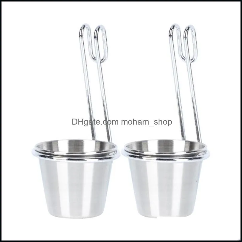 bowls 2pcs hanging sauce bowl practical household kitchen cooking dipping condiment cup