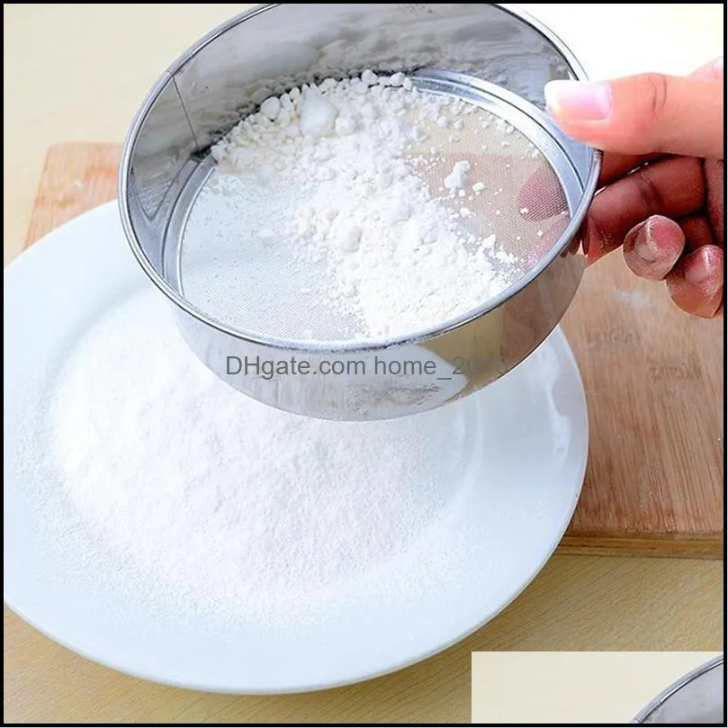baking pastry tools 15cm stainless steel mesh flour sifting sifter sieve strainer tool