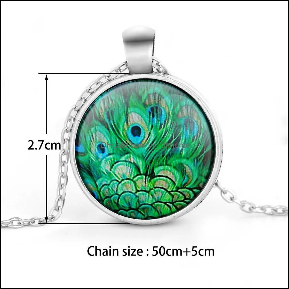  fashion crystal necklace with animal pattern charm handmade unique art peacock wiggling feather necklaces wholesale jewelry gift