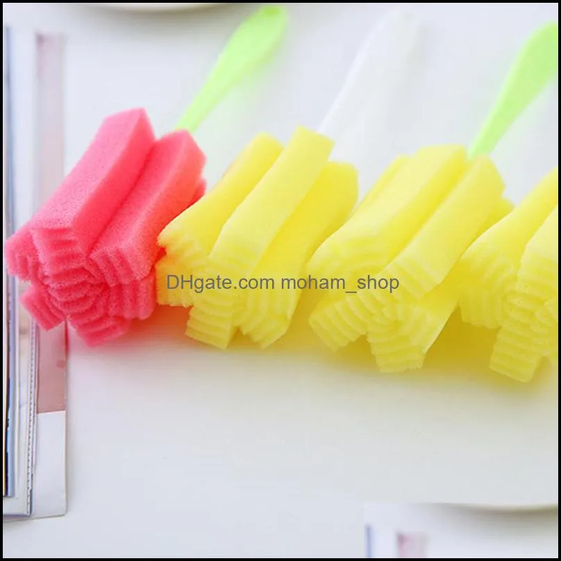 wholesale cup brush high quality durable sponge cup brush long handle cleaning cup brushes kitchen cleaning brush kitchen tools dbc