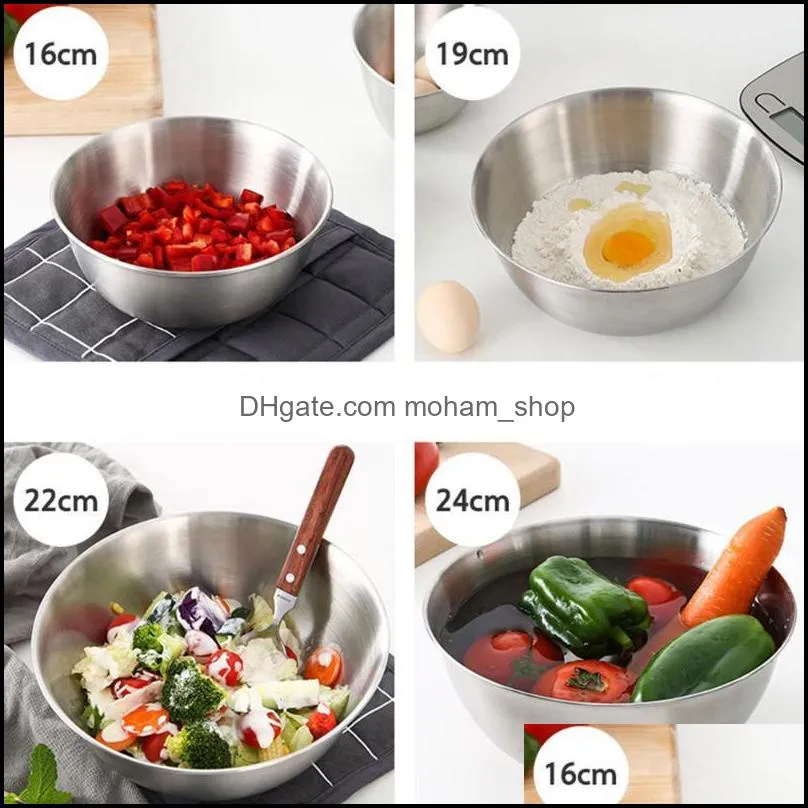 bowls stainless steel mixing for salad cooking bakeeasy to clean