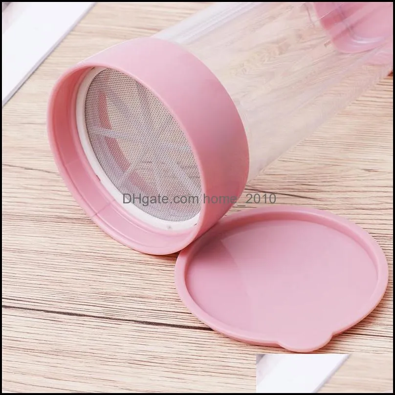 mesh rotate flour sieve sifter mechanical baking icing sugar shaker cup shape bakeware pastry tools 