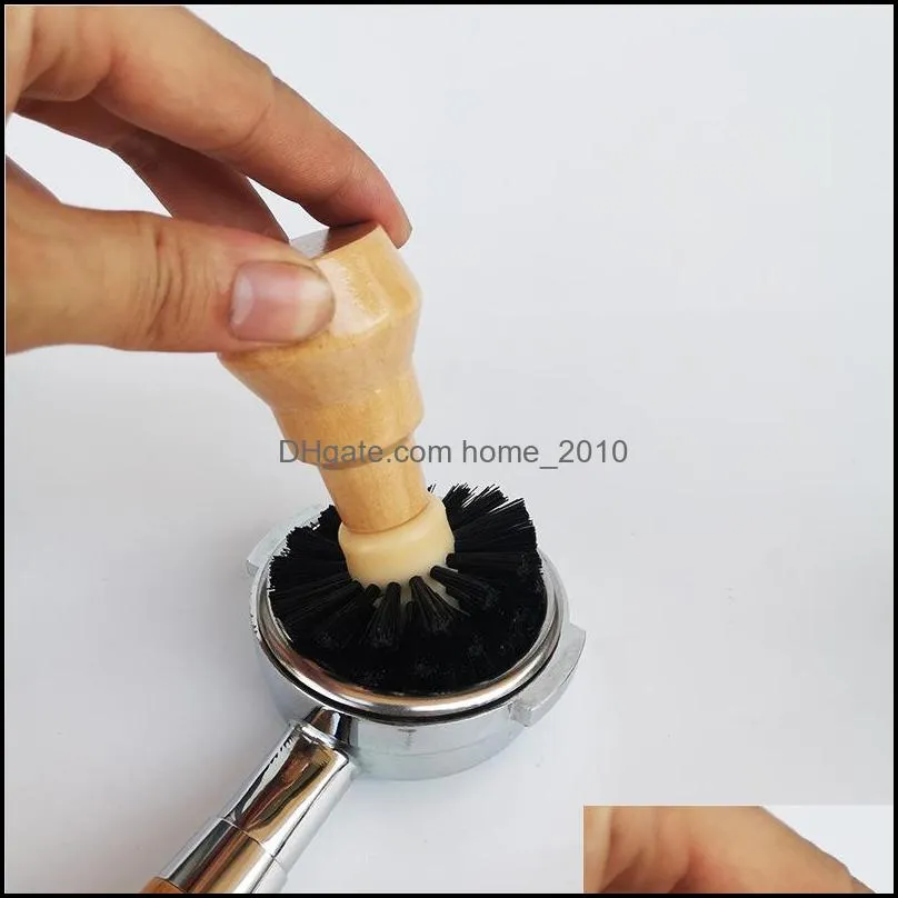51/54/58mm powder bowl cleaning brushcoffee machine special brush log handle smooth no burr large brush coffee grinder painting