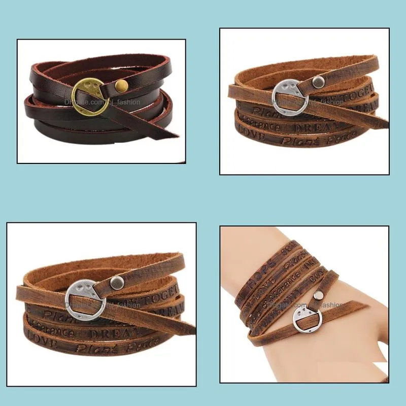 bracelets mens statement multilayer bracelet women wish friendship bracelets bangles men jewelry