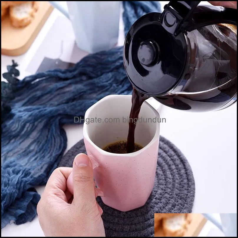 mugs ceramic mug geometry cup nordic style female student korean version cute drinking coffee household
