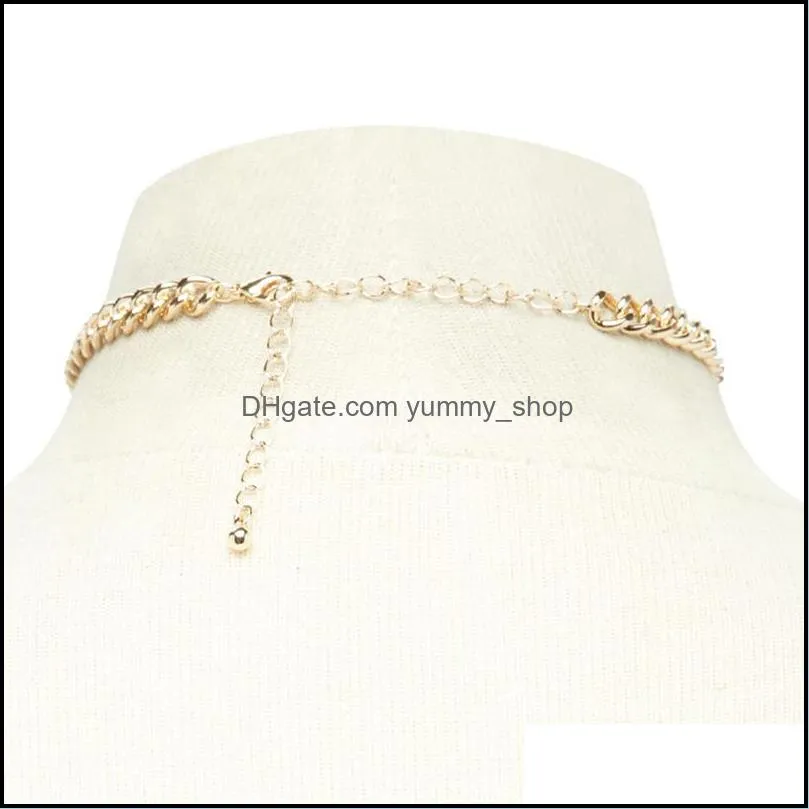 trendy cute heart lock necklace for women gold silver choker necklaces pendant wholesale jewelry