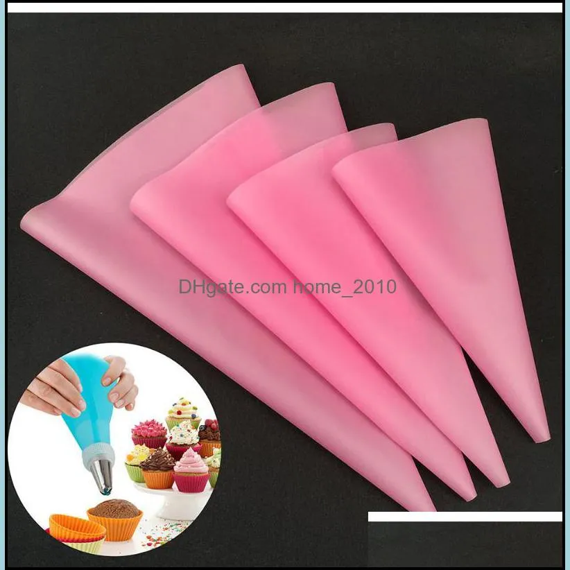 baking pastry tools 4 sizes silicone cream bag diy confectionery cake decorating for fondant kitchen accessories