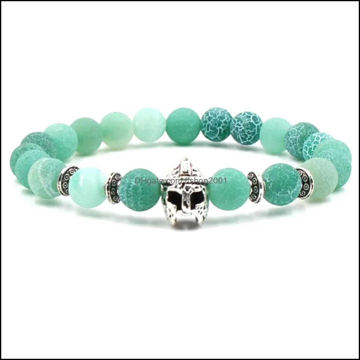 agate stone bracelet gray green agates beads bracelets armor yoga chakra bracelet