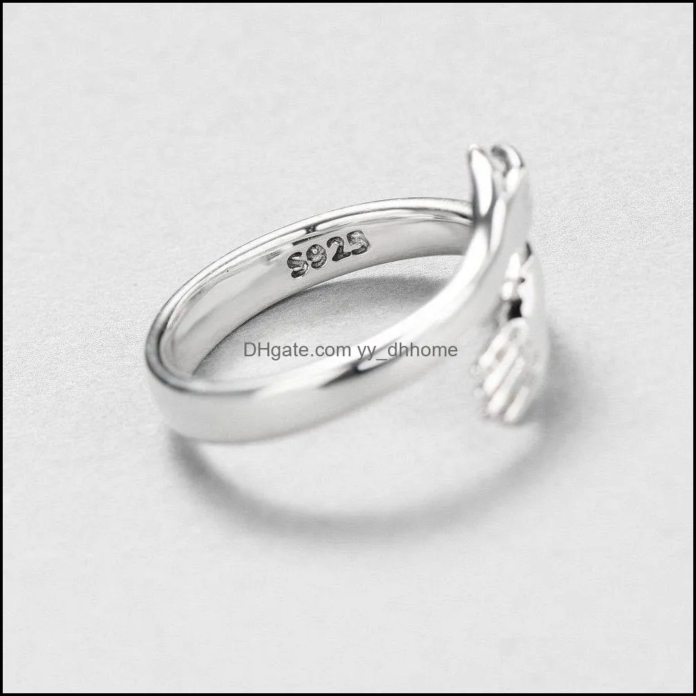 creative love hug silver color ring fashion lady open ring jewelry gifts for lovers