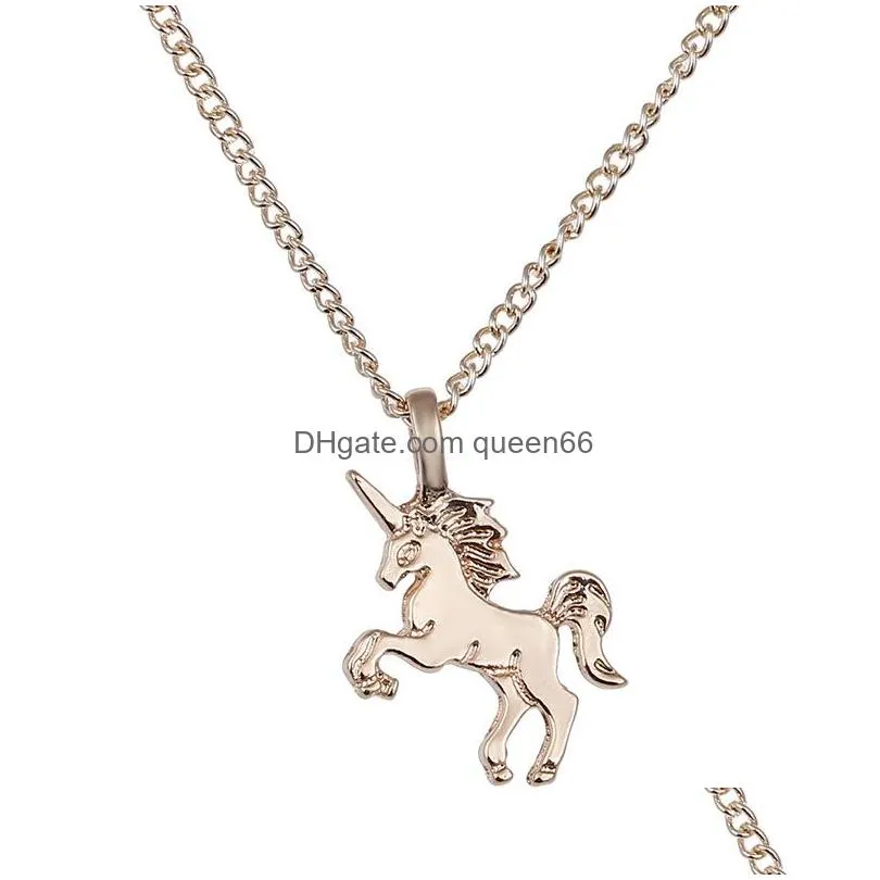 fashion jewelry necklace horse pendant necklace