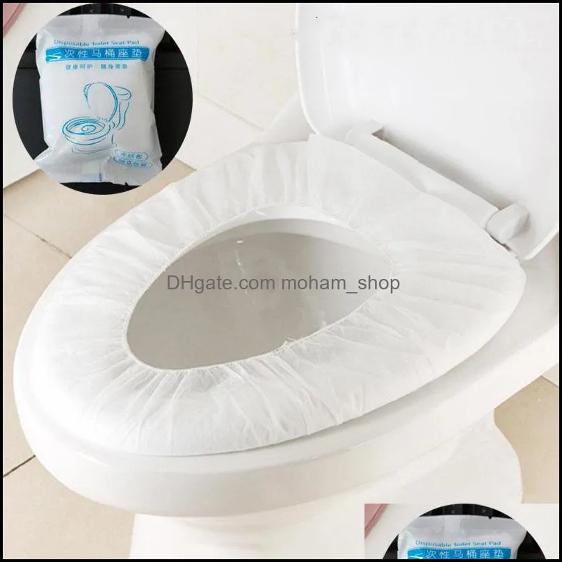 disposable toilet seat pad business trip el bathroom nonwoven fabric toilet paper pad covers bathroom sanitary accessories vt1536