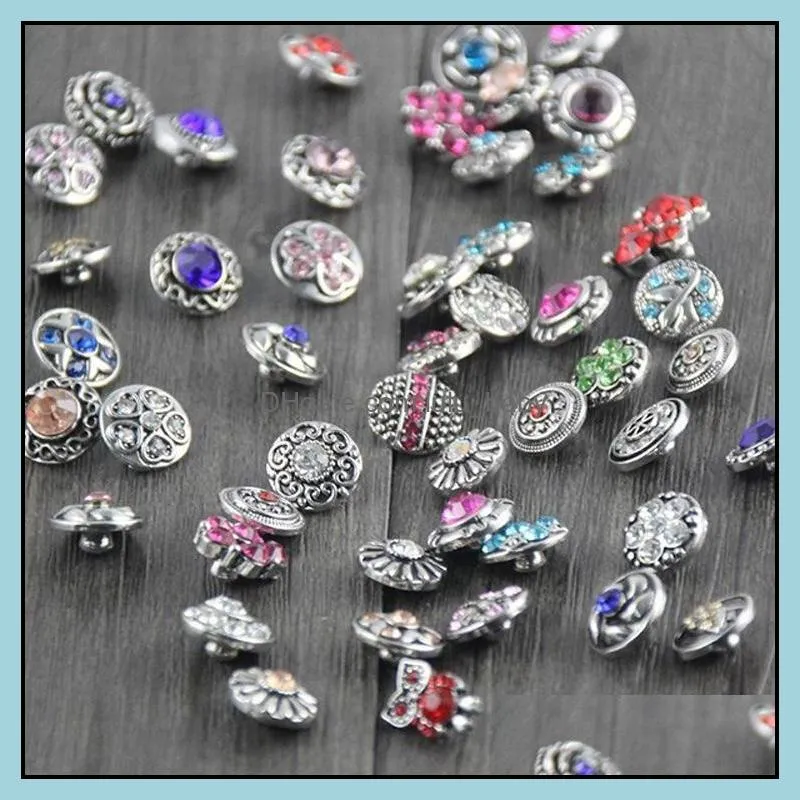 snap button 12mm jewelry mix buttons fit snap bracelet bangles necklaces wholesale bulk snap jewelry
