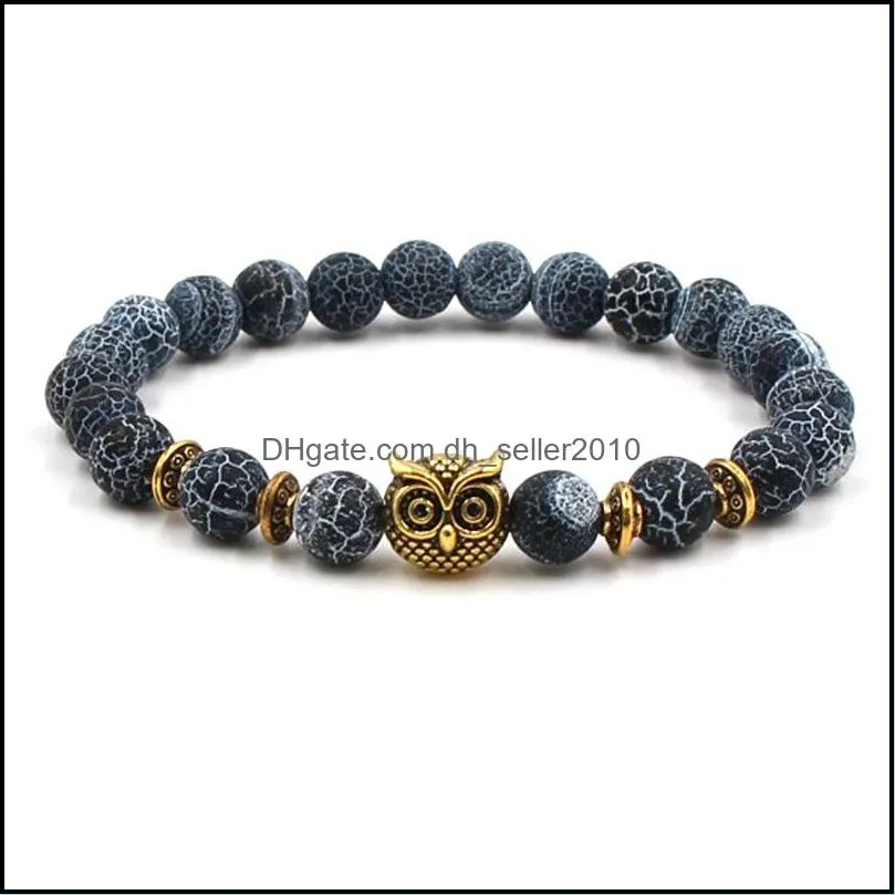 natural stone bracelet gray weathering agates bead bracelet pulseira masculina yoga chakra bracelet beaded bracelets