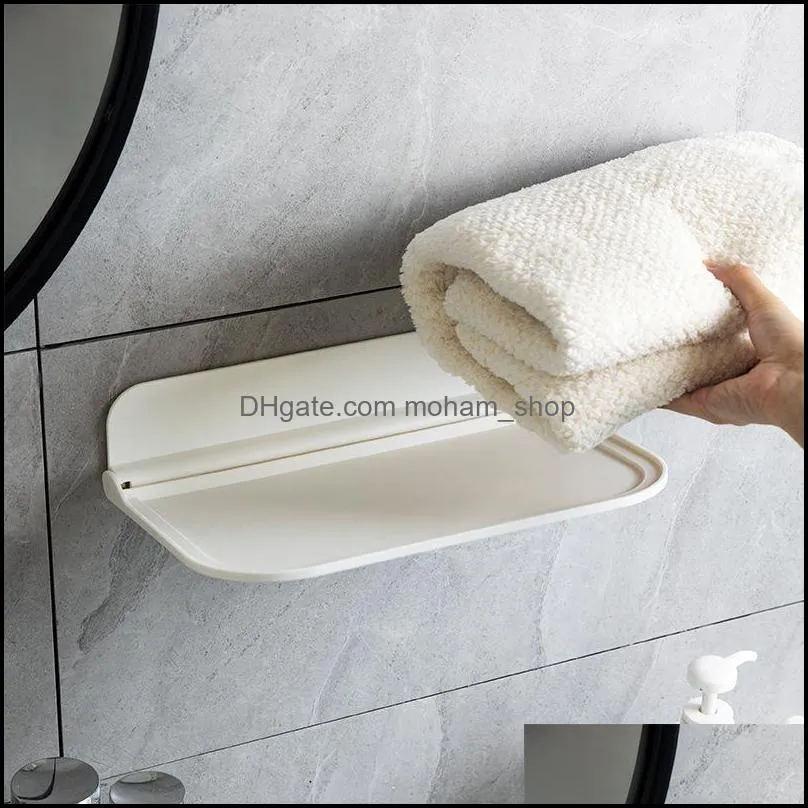 bathroom shelves wallmounted folding board mobile phone storage cigarettes and other sundries