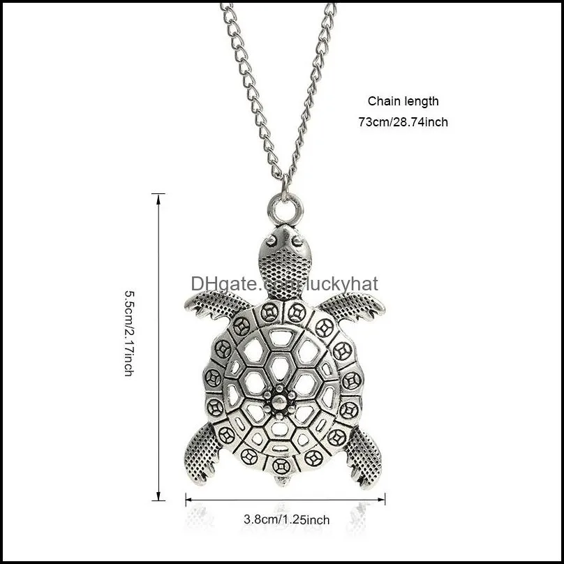 fashion designer vintage silver sweaters necklaces pendant for women life of tree feathers turtles elephants key necklace