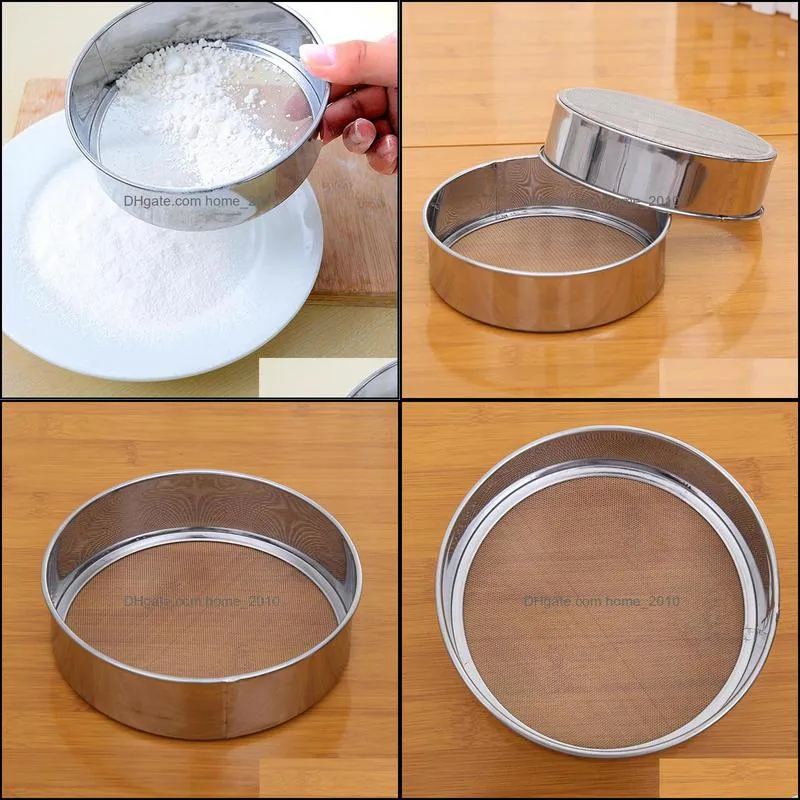 baking pastry tools 15cm stainless steel mesh flour sifting sifter sieve strainer tool