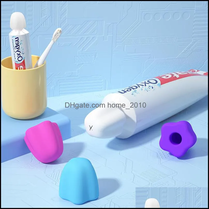 toothbrush holders antiwaste leakage silicone fun toothpaste cap toothpastecap