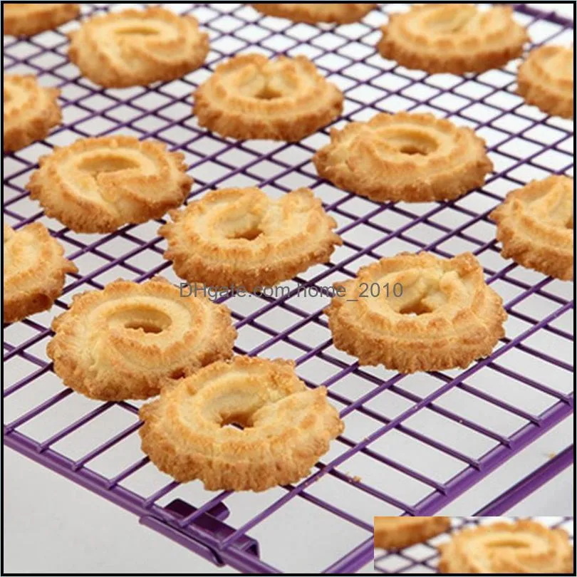 baking pastry tools iron wire grid cooling tray cake food rack oven kitchen pizza bread barbecue cookie biscuit holder shelf