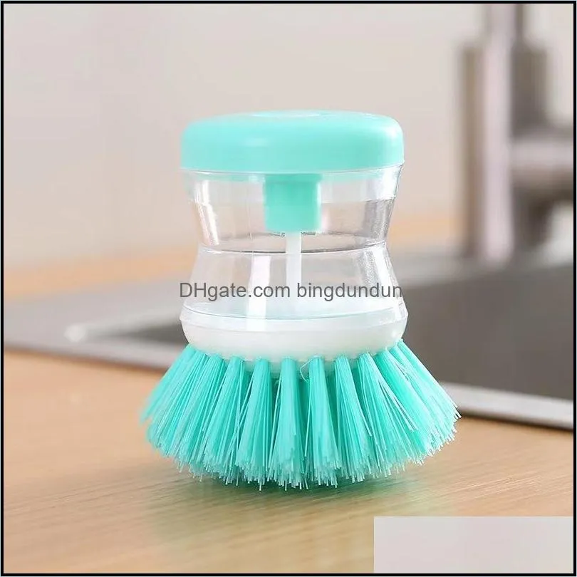 wash pot brush pot dish brush with washing up liquid soap dispenser home kitchen washing utensils kitchen accessories