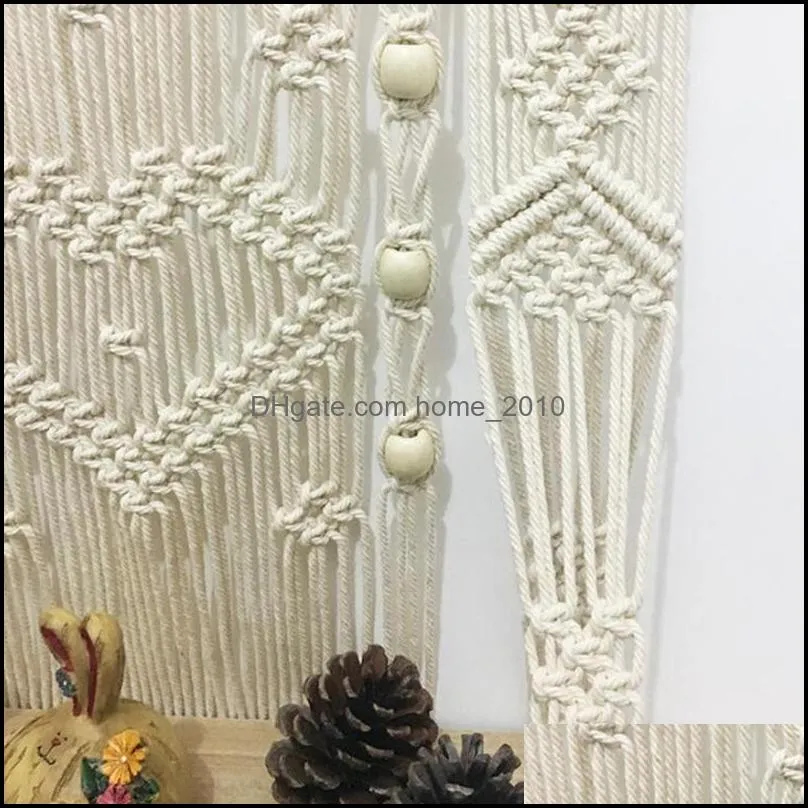 tassel tapestry wall hangings handwoven decoration bohemian line tassels tapestries bedroom shelf