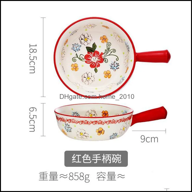 bowls household bowl with handle single creative anti scalding large japanese nordic microwave oven ceramic tableware noodle