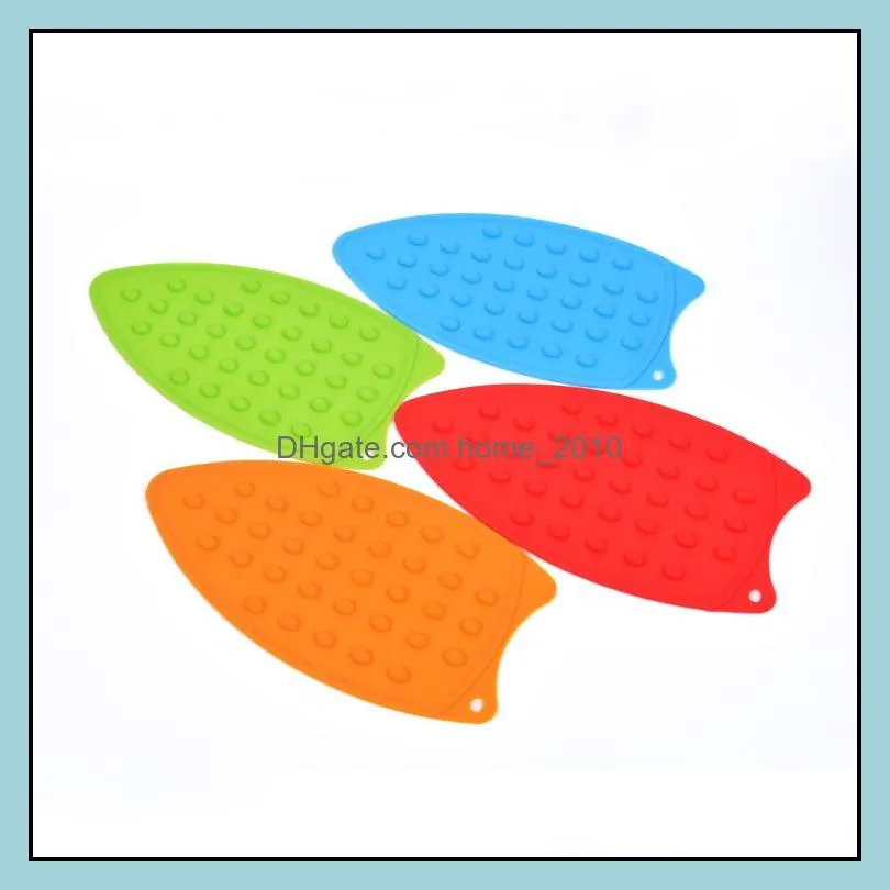 multicolor silicone iron protection rest pads mats safe surface iron coaster stand mat holder ironing pad insulation boards