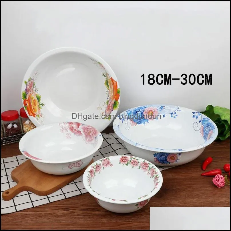 classic enamel basin wash bowl mixing soup bowl bowls