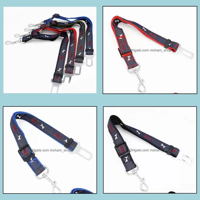 dog collars leashes high quanlity price pet supplies cat dog adjustable car vehicle safety seatbelt seat belt harness leash