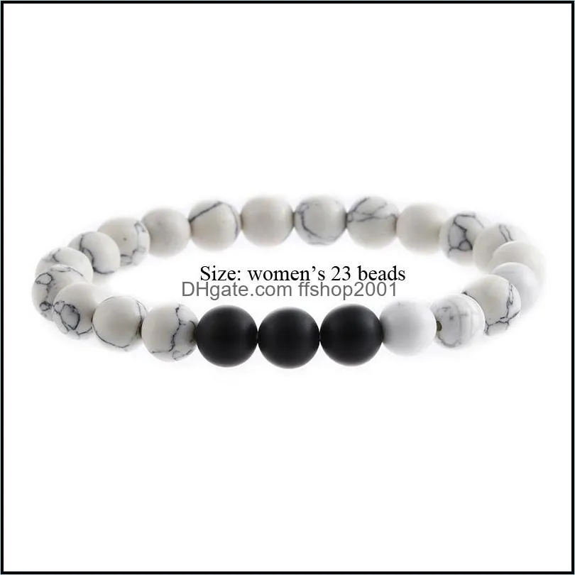 classic round beads bracelet natural opal matte stone bracelet for women fashion elastic strand bracelet jewelry gift