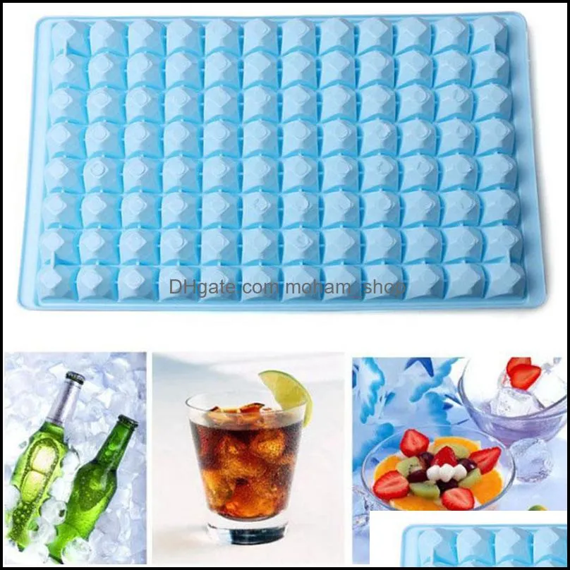 pp ice cube tray moulds 96 grids reusable square ice cube molds summer ze ice cream maker kitchen bar diy drink accessories vt1527