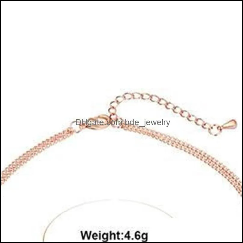 woman charm large size bracelets anklet chain link jewelry 22cm 670 q2