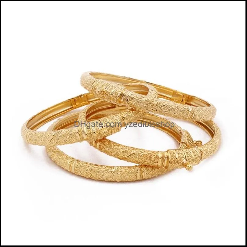 1pcs/lot 24k crown cuff gold color bangle bracelet fashion can open women man copper big ring bracelets jewelry gift 20211223 t2