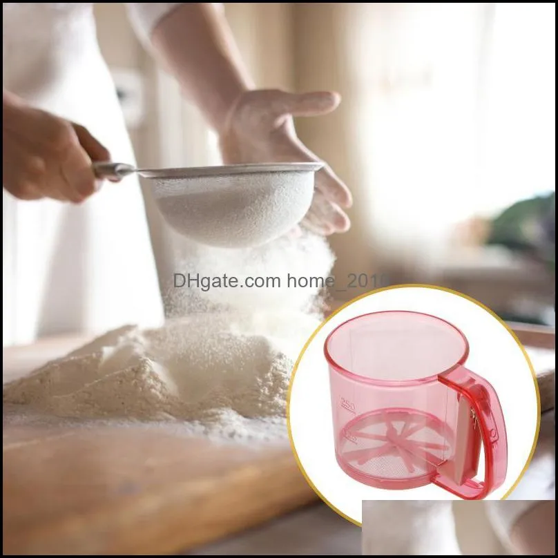 semiautomatic flour sieve cup manual powder baking tool pastry tools