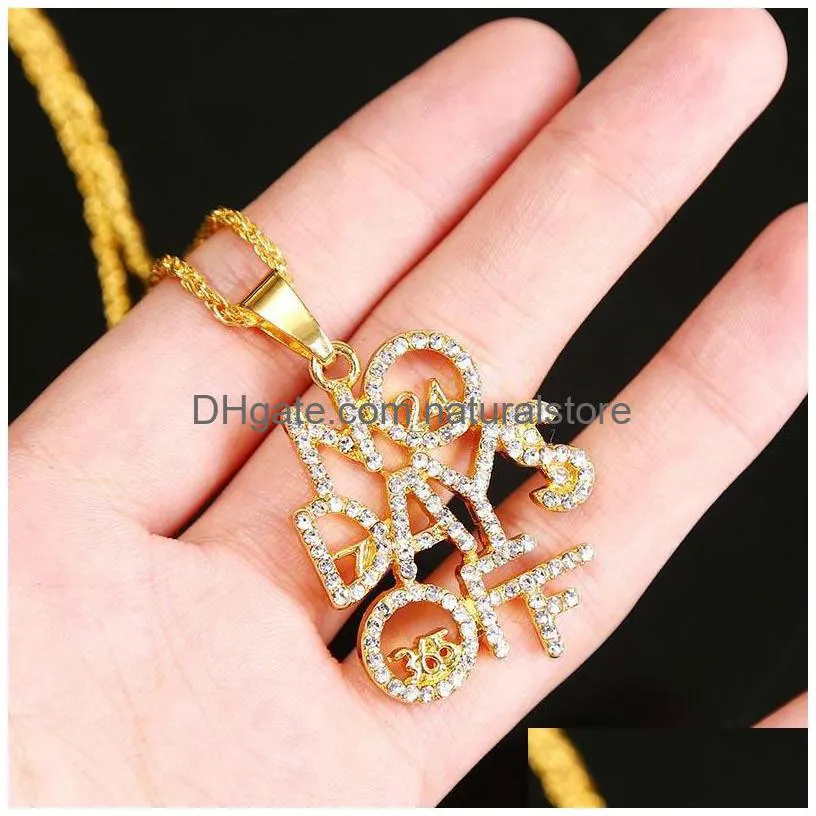 trendy statement women men gold letter crystal pendant necklace 2020 new hip hop bling bling iced out chain necklaces jewelry