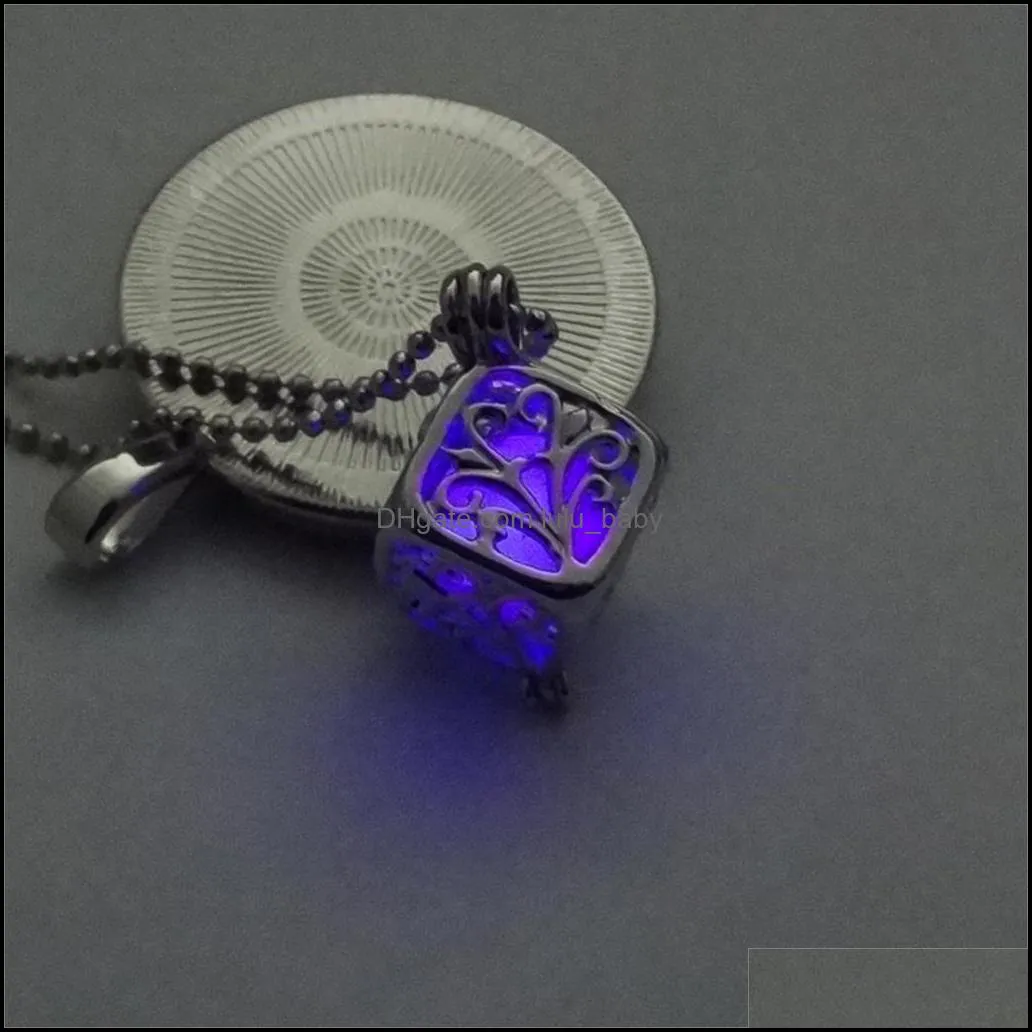 tree of life dark luminous beautifully necklaces silver color chain necklace glowing in dark pendant necklaces collares maxi choker