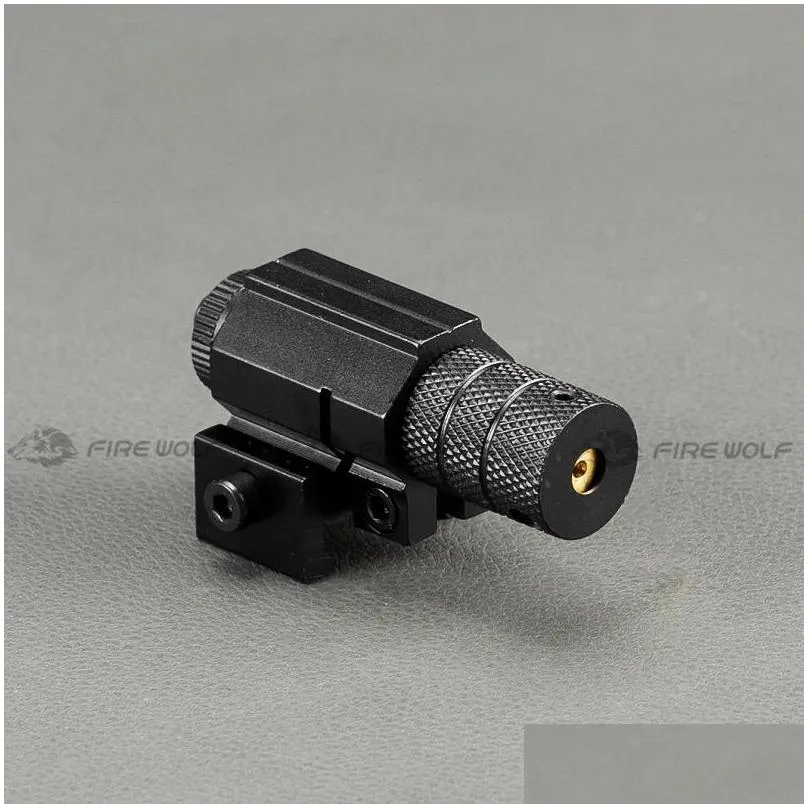 tactical red dot mini red laser sight with tail switch scope pistol lengthen rat tail hunting optics