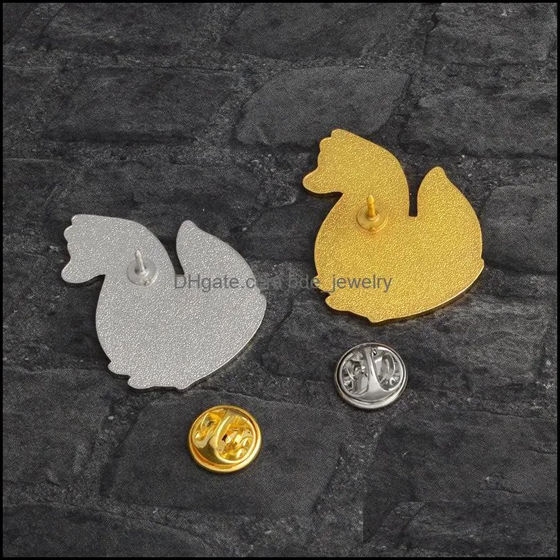 cute fox desgin brooches alloy enamel oil drop animal pins for unisex children collar backpack badge fashion ornaments accessories 1932
