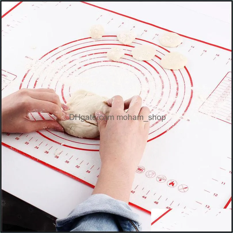 silicone baking sheet rolling dough pastry cakes bakeware liner pad mat oven pasta cooking tools kitchen tools vt0162