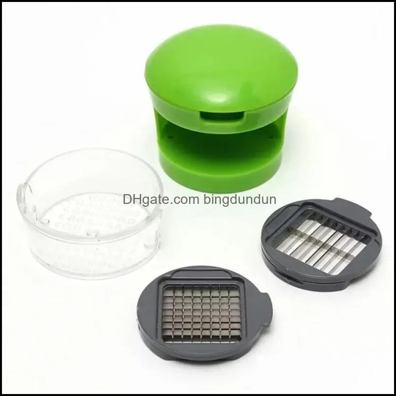 multifunction plastic garlic press presser crusher slicer grater dicing slicing and storage kitchen vegetable tool